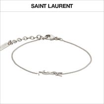 【SAINT LAURENT】YSLチャーム チェーンブレスレット