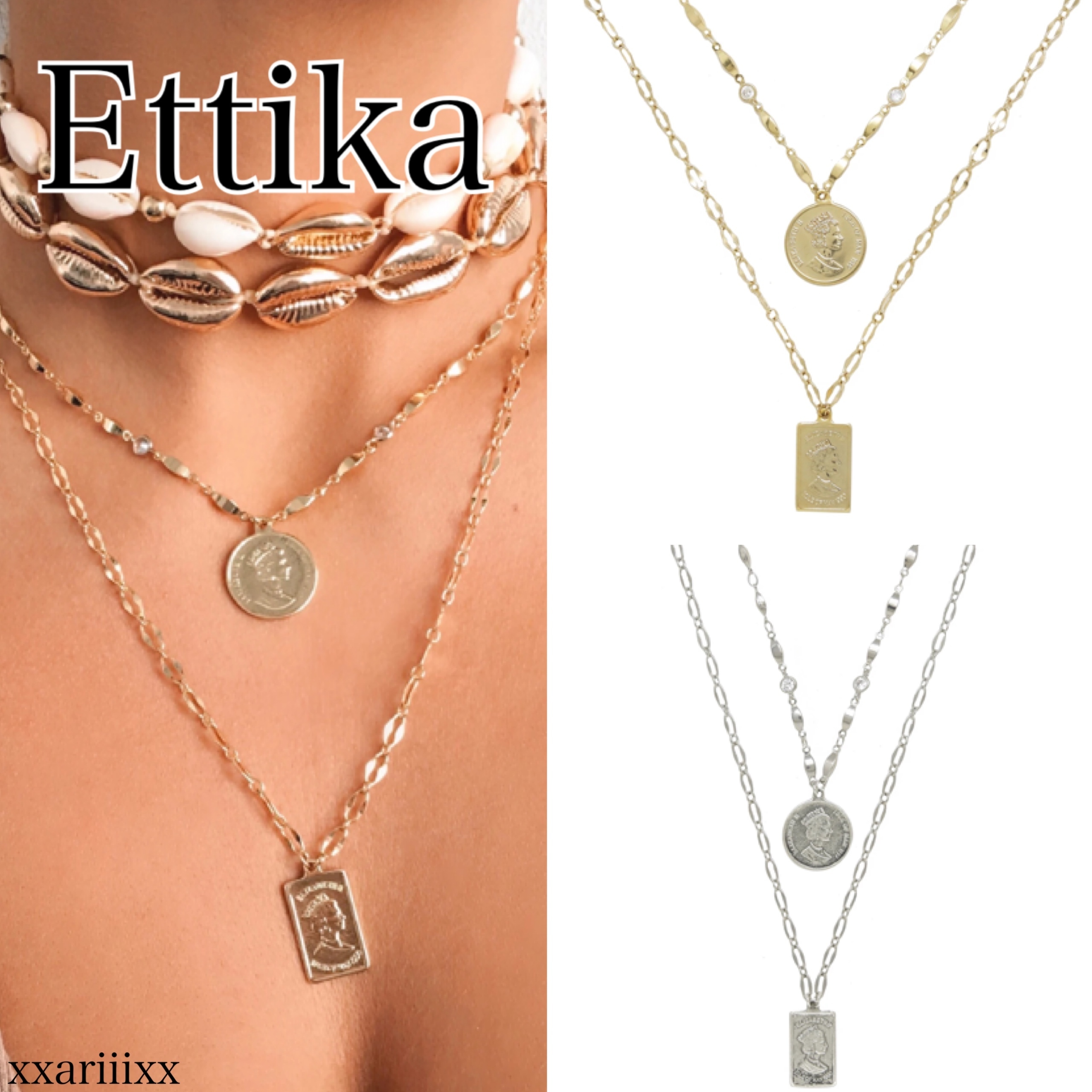 Ettika◆Medallions of Mine レイヤー コイン ネックレス セット