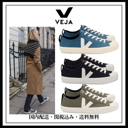 VEJA Platform & Wedge Platform Casual Style Unisex Blended Fabrics Street Style