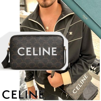 正規日本代理店 ミディアム メッセンジャーバッグ/CELINEプリント入り