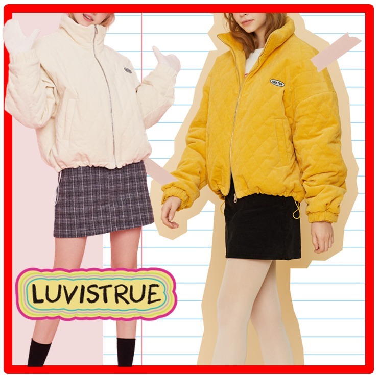 ☆韓国の人気☆LUV IS TRUE☆MD QUILTING PADDING☆2色☆