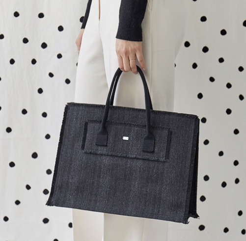 ● bygrey ● canvas paperbag black L