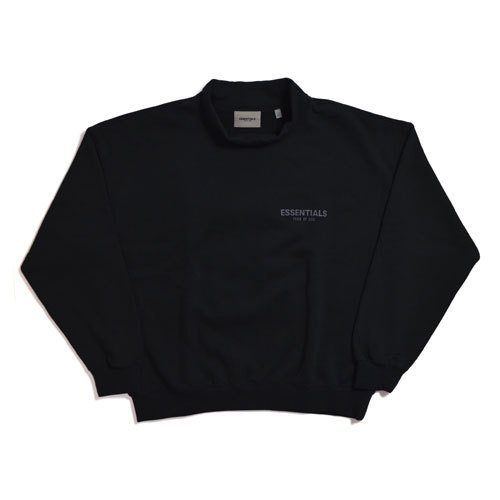 【FOG-FEAR OF GOD】Essentials Black Mock Neck Sweatshirt