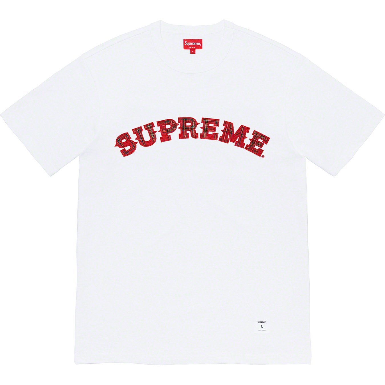 20AW Week1 立ち上げ Supreme Plaid Applique S/S Top S〜XL