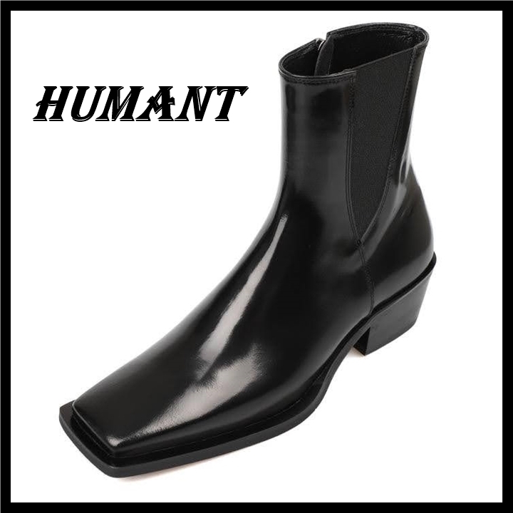 日本未入荷！ 韓国ブランド Humant Gideon レザーヒールブーツ
