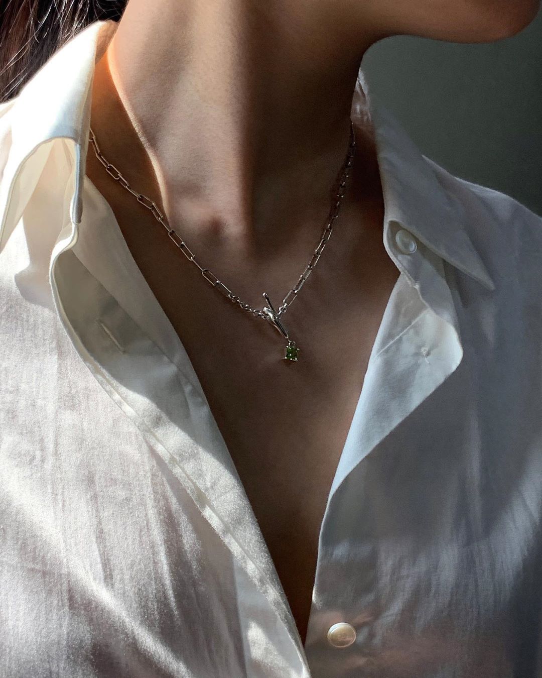 [COLD FRAME]☆ PRECIOUS DROP LIGHTGREEN NECKLACE☆日本未入荷