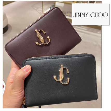 Jimmy Choo 折りたたみ財布 VIP SALE【Jimmy Choo】CHRISTIE☆折りたたみ☆JCロゴ☆可愛い