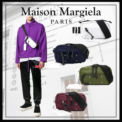 Maison Margiela Belt Bags Unisex Canvas Street Style 2WAY Plain Khaki Crossbody Bag