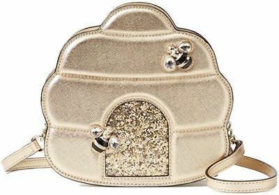 特価！kate spade 可愛いミツバチさんの巣上質レザー３Dデザイン