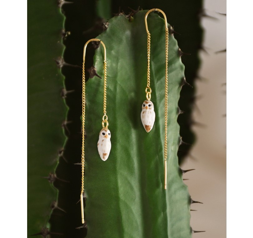 日本未入荷＊2020A nach CHOUETTE BLANCHE LONGUES ピアス