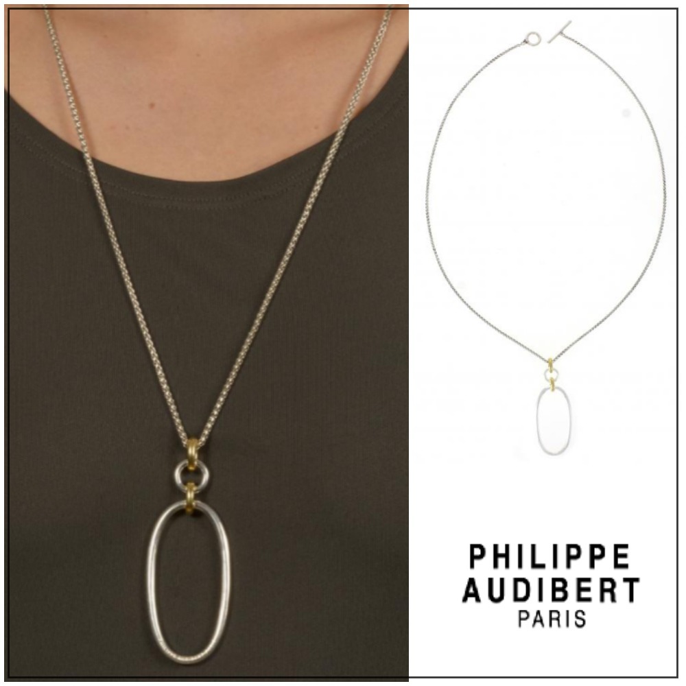 【Philippe Audibert】HERMIONE シルバー×ゴールド ネックレス
