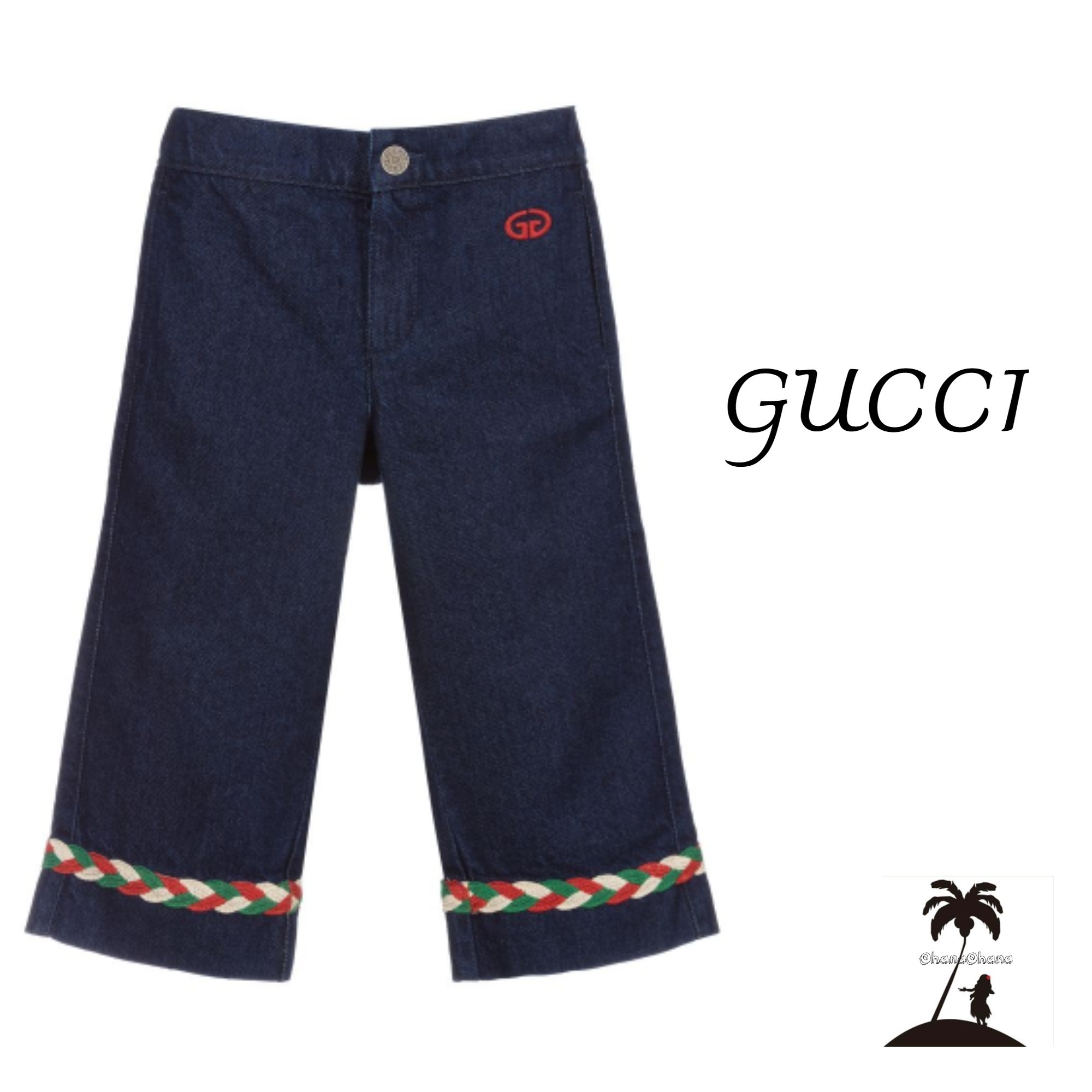 GUCCIデニムキュロット-