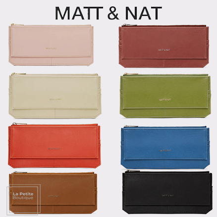 【MATT&NAT】ベーガン〇PERLA〇スキニー長財布〇カード収納10枚