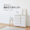 roomnhome 棚・ラック・収納 デイリー組み立て式収納チェスト [4段 Lサイズ] ラック 収納(2)
