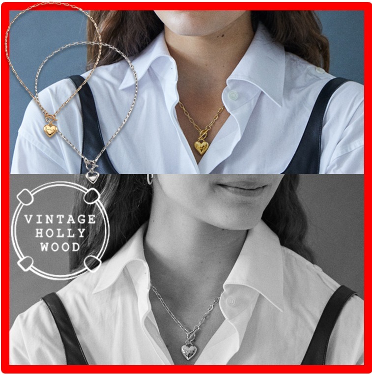 ☆☆人気☆VINTAGE HOLLYWOOD☆Love Lock Heart Necklace☆☆