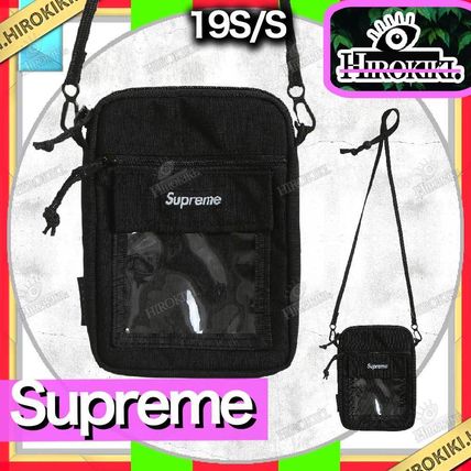 Supreme Messenger & Shoulder Bags Unisex Street Style Logo Skater Style