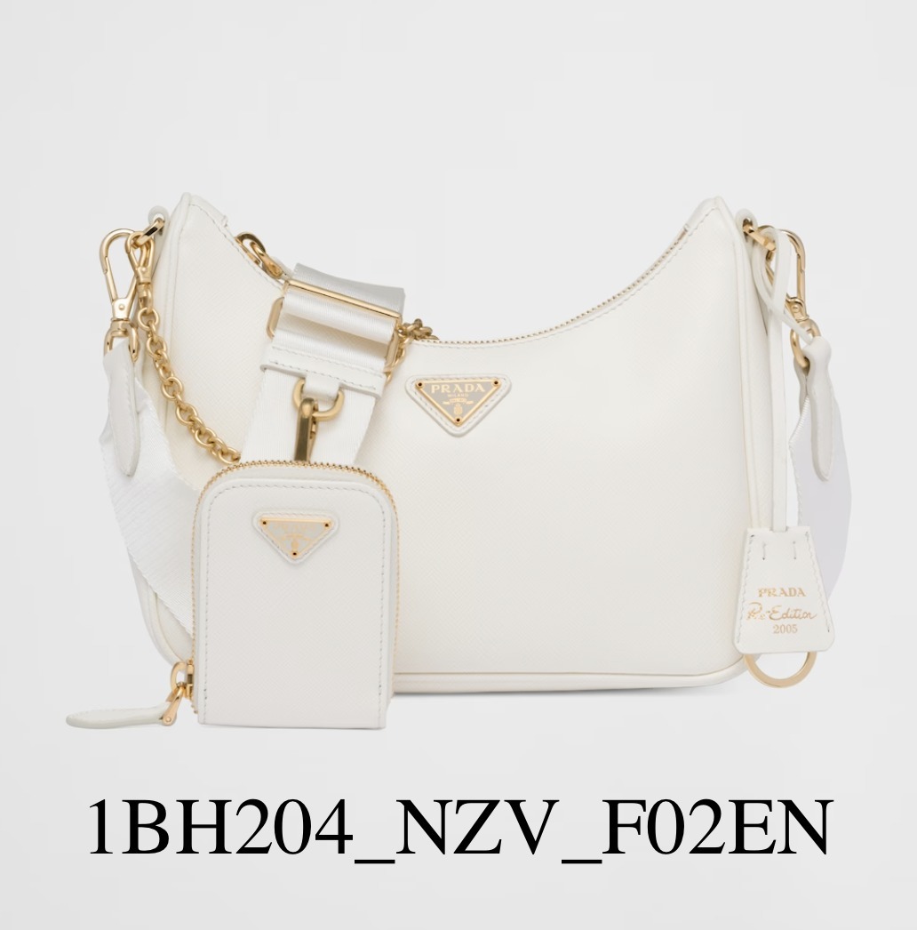 海外限定 Re-Edition 2005 サフィアーノレザー バッグ ピーチ 直営店買付☆PRADA☆Re Edition 2005 サフィアーノレザー バッグ