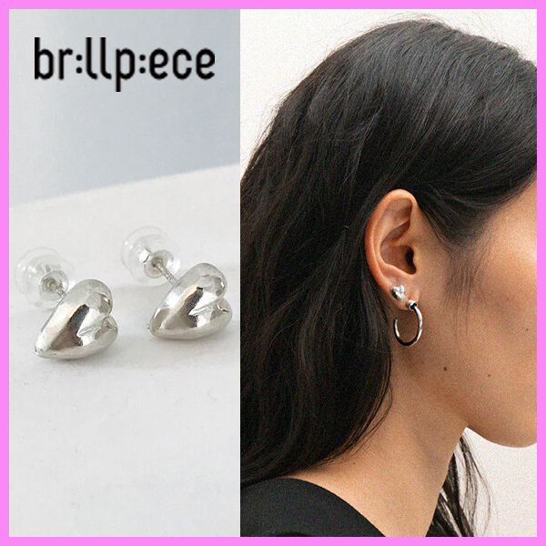 【brillpiece】Tiny love earring (silver)〜タイニーラブピアス