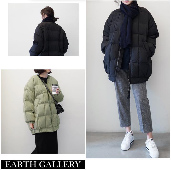 ◆秋冬 ジャケット 綿ダウン ミドル丈 韓国
