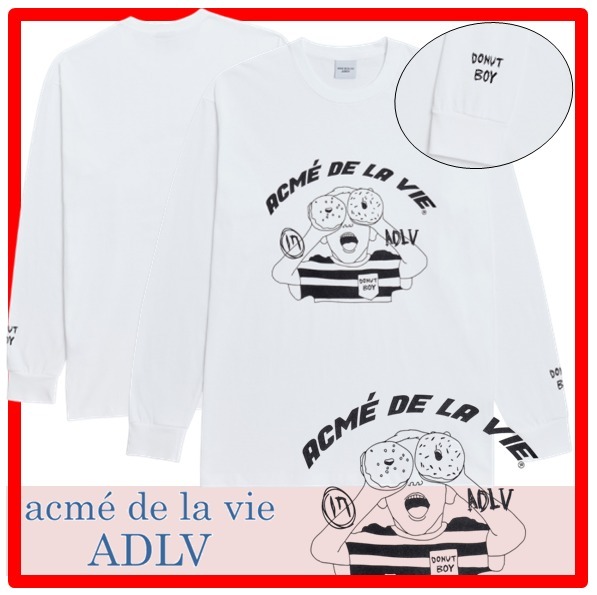 ☆人気☆ acme 'de la vie ☆ DONUTS BOY LONG SLEEVE T-SHIRT
