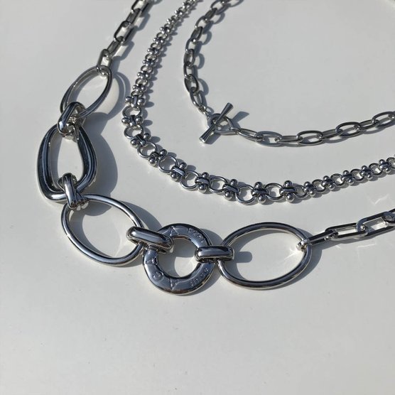 シルバー チェーンネックレス mi-long CHAIN