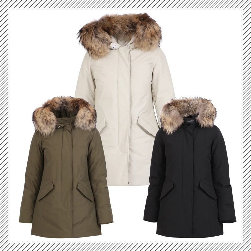 【WOOLRICH】ウールリッチ フード付 ファートリム ダウンコート