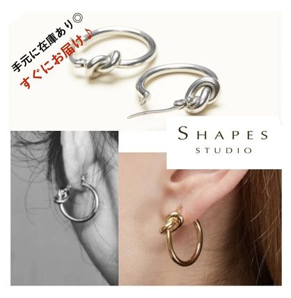 大注目ブランド！【Shapes Studio】ノットフープピアス -2色-