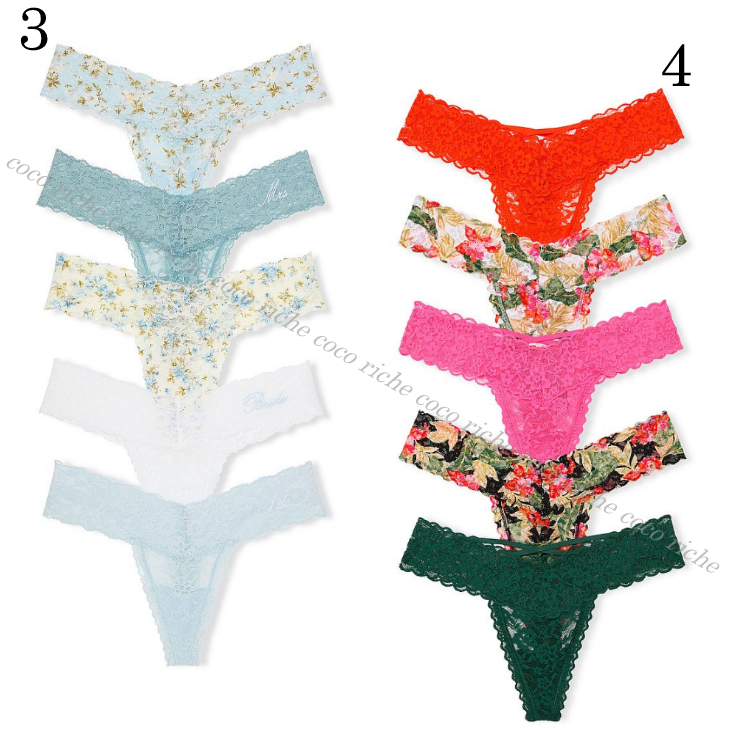 国内発送☆VS☆可愛い♡ショーツ5枚セット (Victoria's Secret