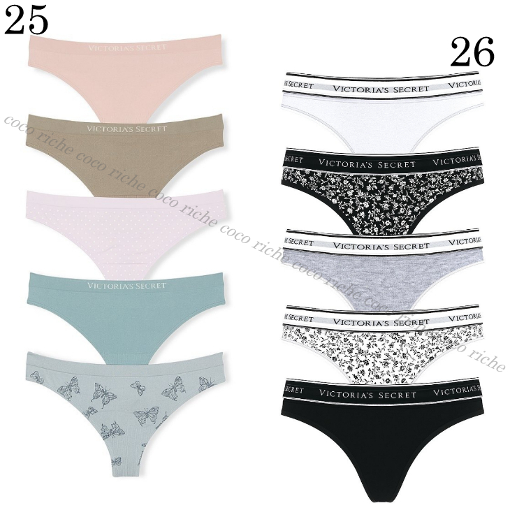 国内発送☆VS☆可愛い♡ショーツ5枚セット (Victoria's Secret