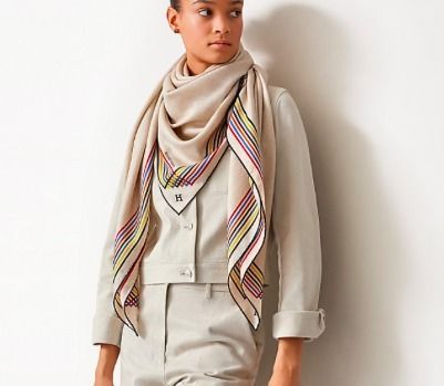 エルメス Shawl 140 Triangle カレジュアン 2021 SS 新作も ...