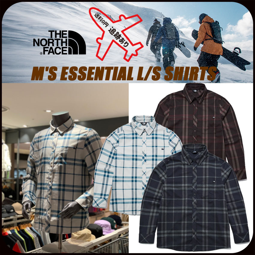 【THE NORTH FACE】M'S ESSENTIAL L/S SHIRTS★3色★安全発送