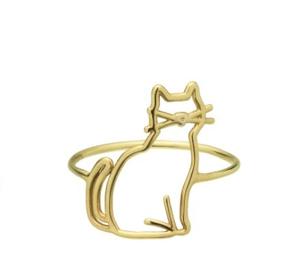 日本未入荷 アリータ☆MIAU キャット・モチーフ・9kt ・リング 指輪・リング 日本未入荷 アリータ☆MIAU キャット・モチーフ・9kt ・リング 指輪・リング