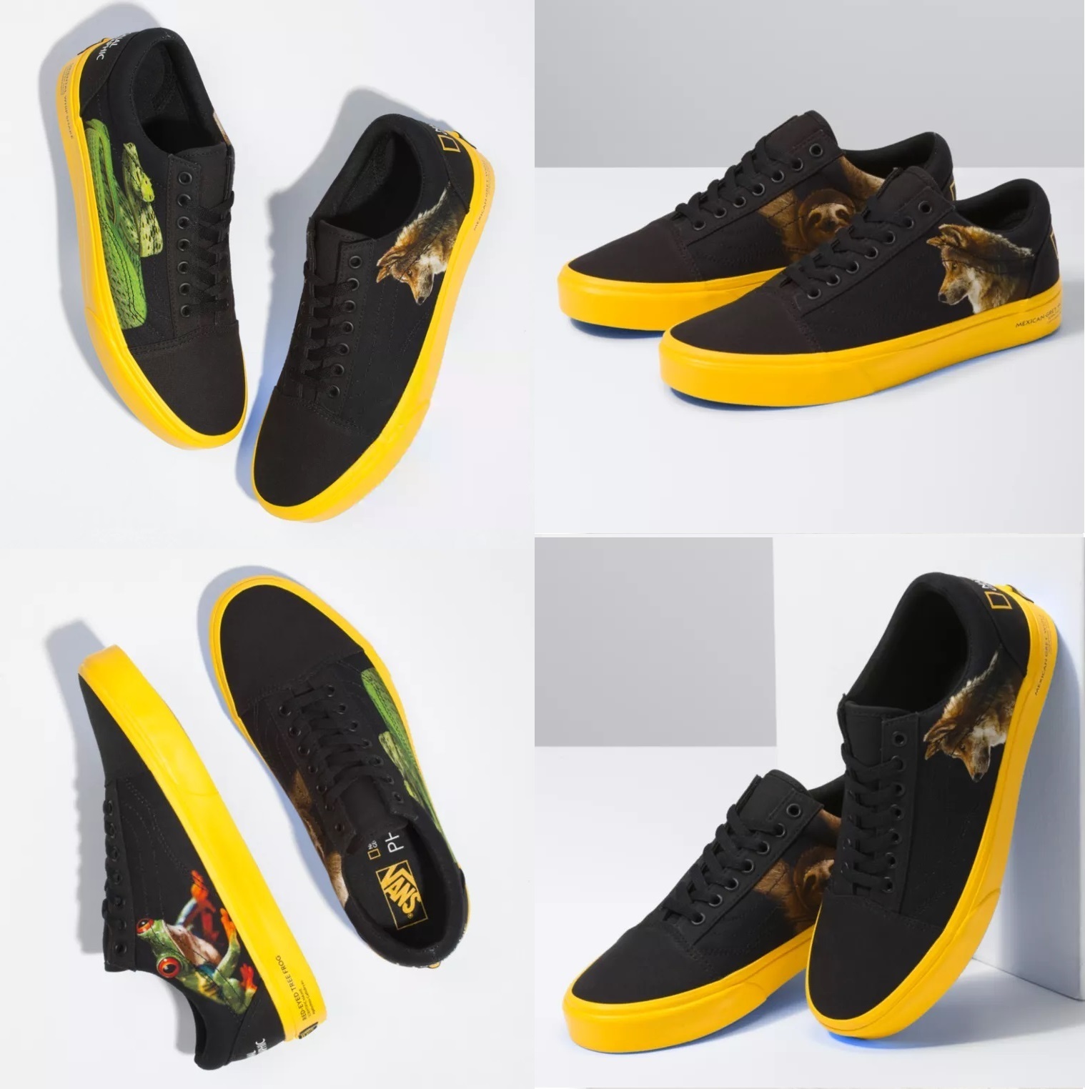 注目 !! UNISEX☆VANS NATIONAL GEOGRAPHIC PHOTO ARK OLD SKOOL