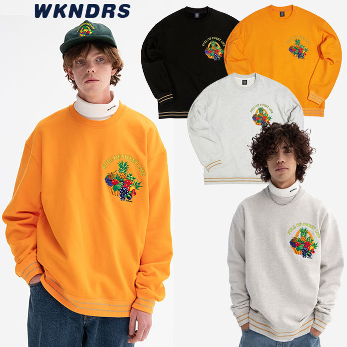 【内祝い】 ★WKNDRS★日本未入荷 韓国 大人気 トレーナー FOSL SWEATSHIRT スウェット・トレーナー 【内祝い】 ★WKNDRS★日本未入荷 韓国 大人気 トレーナー FOSL SWEATSHIRT スウェット・トレーナー