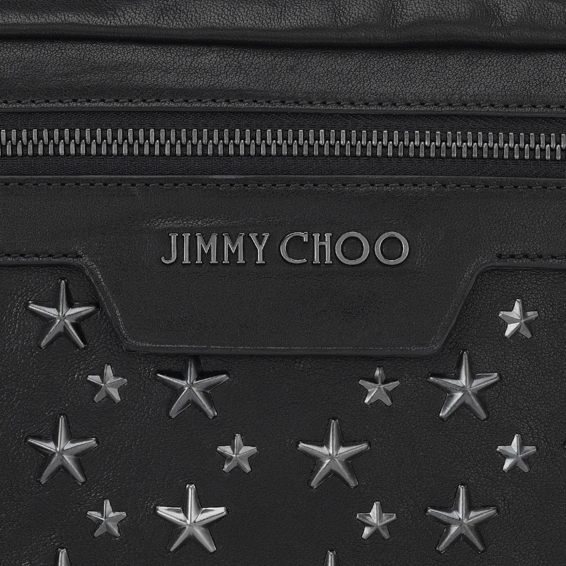 JIMMY CHOO《新作入荷》ガンメタルスターズ付DERRY ブラック