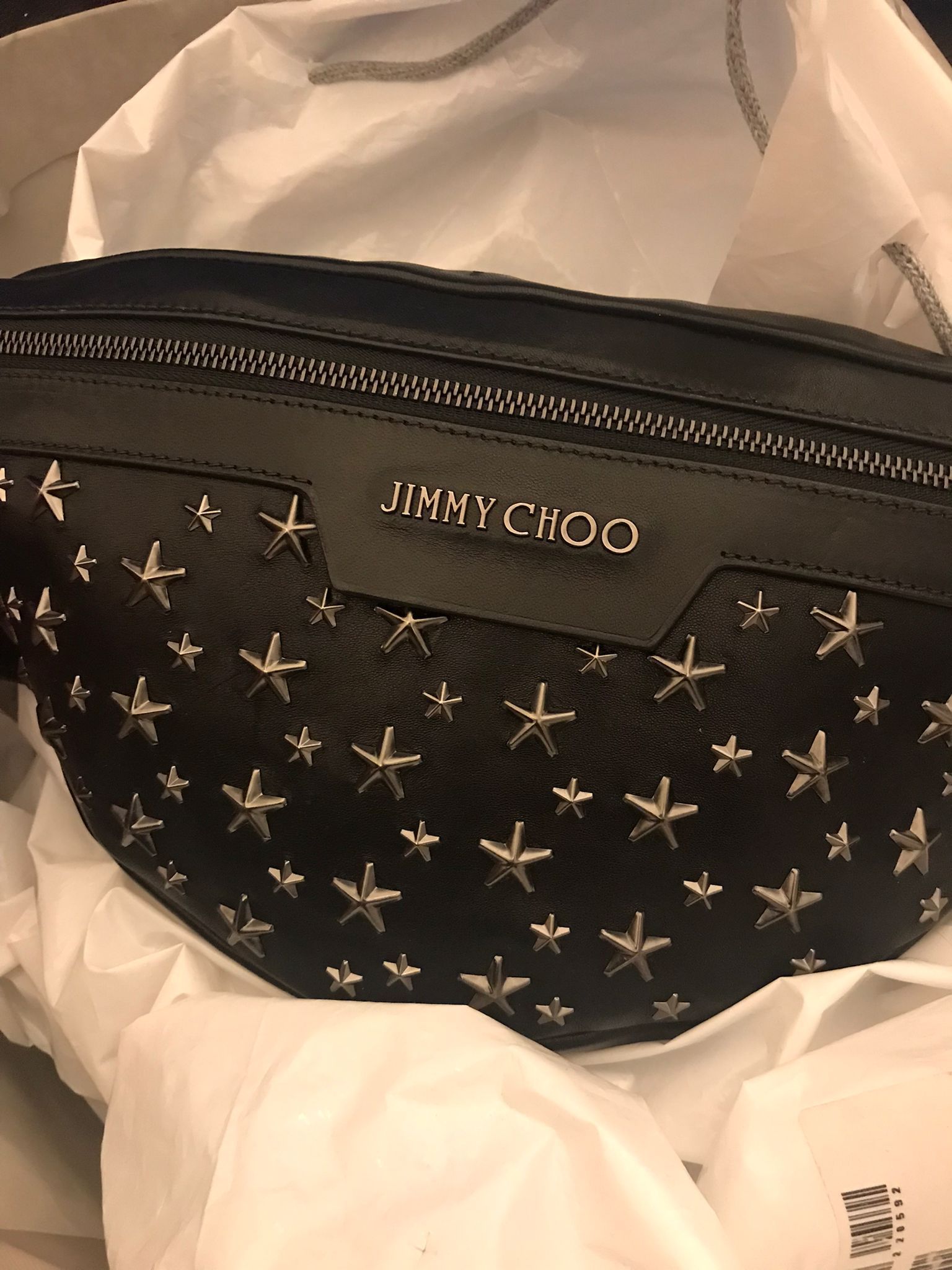 JIMMY CHOO《新作入荷》ガンメタルスターズ付DERRY ブラック
