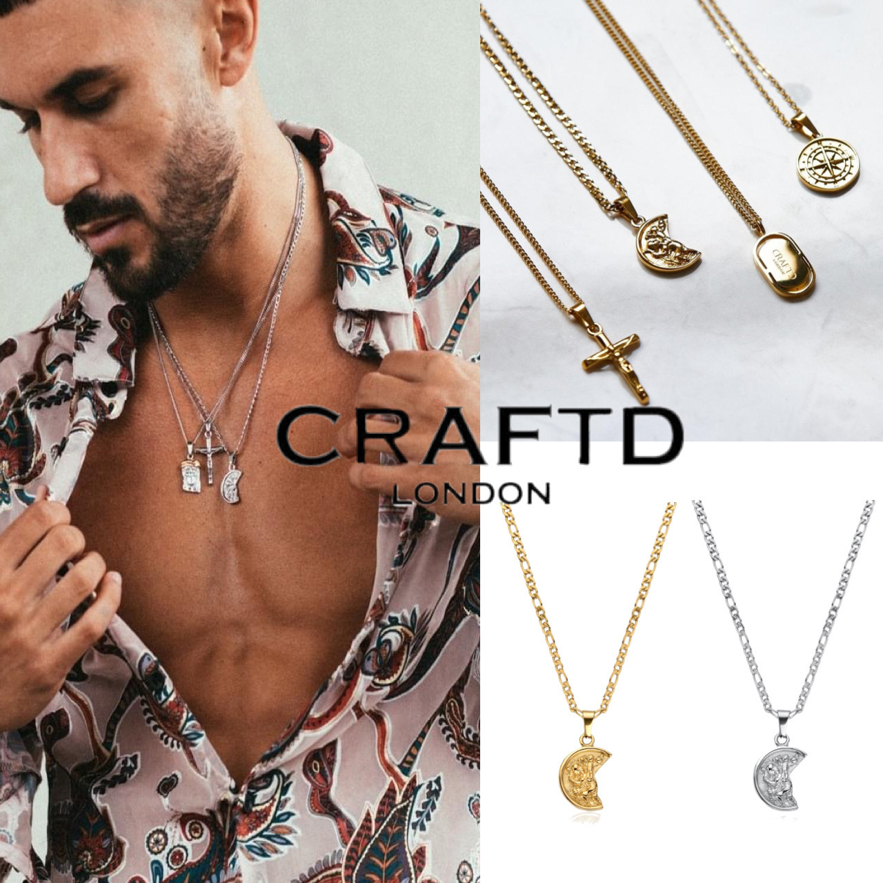 関税/送料込み【craftdlondon】ST.クリストファーペンダント