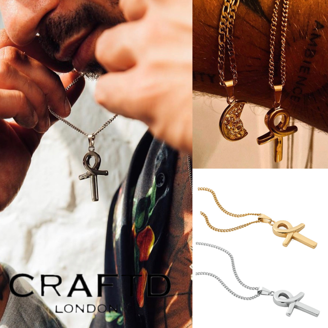 関税/送料込み【craftdlondon】クラフト アンクペンダント