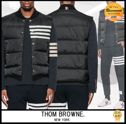 【SALE】THOM BROWNE★ダウン4バースナップフロントベスト【BUYMA】