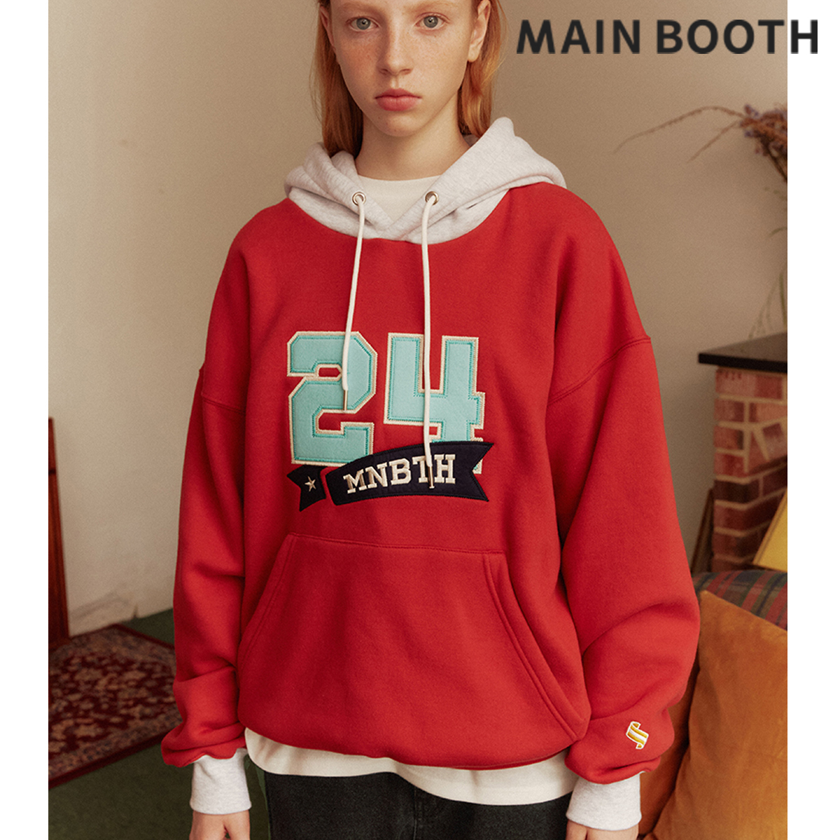 ★MAINBOOTH★パーカー★正規品／韓国直送料込／ユニセックス