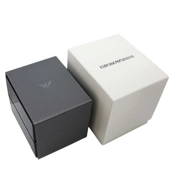 EMPORIO ARMANI アナログ腕時計 エンポリオアルマーニ 時計 ペアウォッチ シルバー メッシュ(2)
