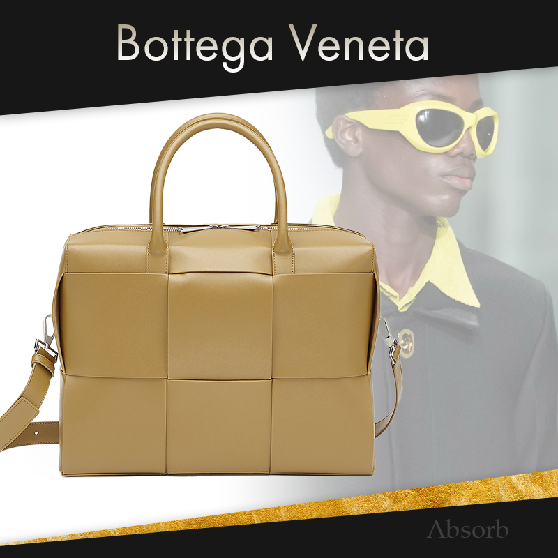 【20AW NEW】 BOTTEGA VENETA_men / ブリーフケース / BEIGE 素敵でユニークな