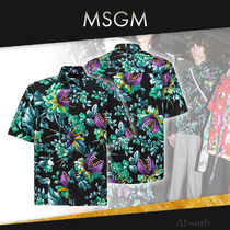 【20AW NEW】MSGM_men / コットンMSGMフローラルプリントシャツ 【20AW NEW】MSGM_men / コットンMSGMフローラルプリントシャツ