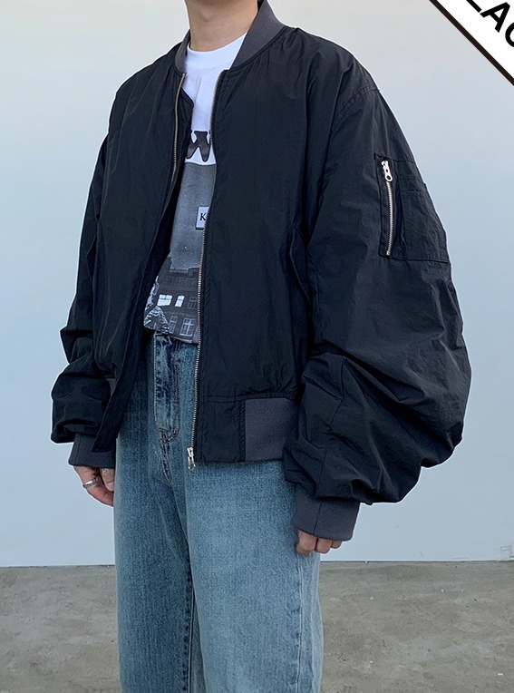 ★関税込★HUECLOSET★バルーン型袖★MA-1ジャケット★人気 ☆関税込☆HUECLOSET☆バルーン型袖☆MA-1ジャケット☆人気 (HUE