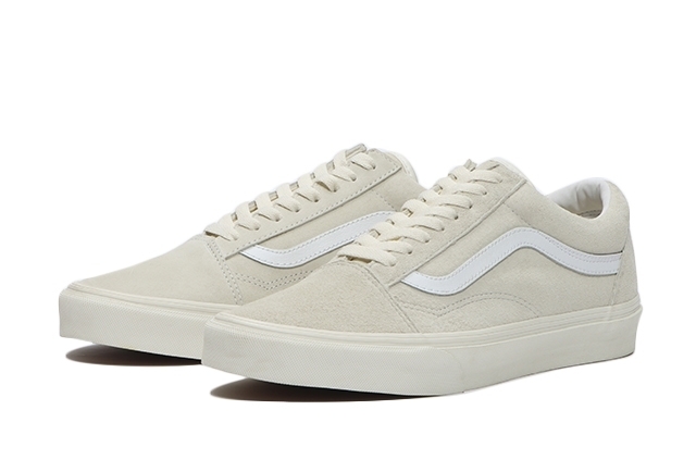国内配送 VANS OLD SKOOL PIG SUEDE MARSHMALLOW /TRUE WHITE
