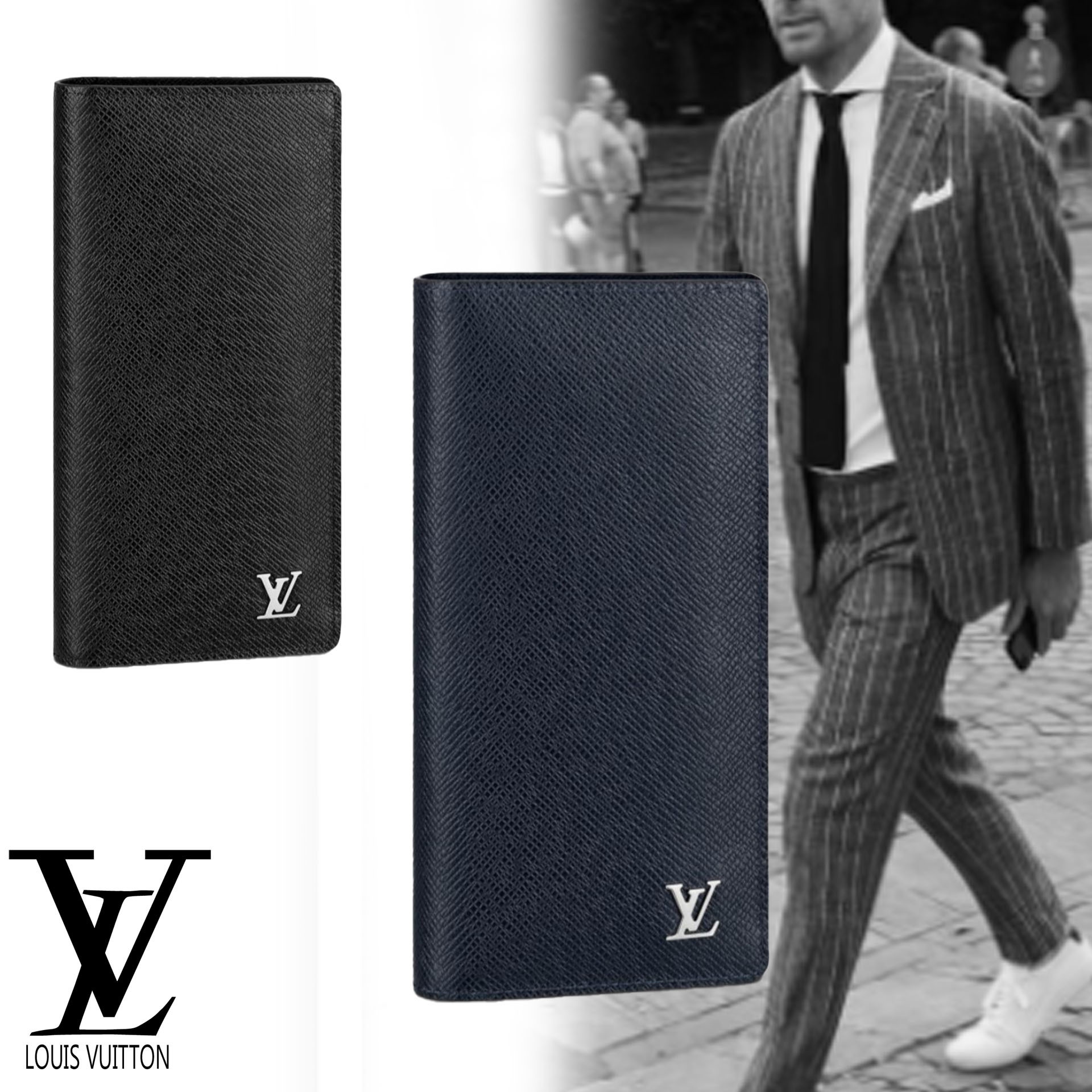 Louis Vuitton Brazza Wallet Cobalt M30297  Luxury wallet, Louis vuitton  men, Trendy bag