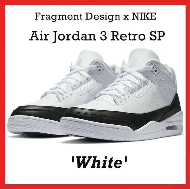 スニーカー Fragment Design x NIKE Air Jordan 3 Retro SP 'White' (2020)
