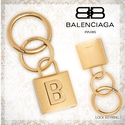 BALENCIAGA*Bロゴ 南京錠モチーフキーホルダー BALENCIAGA*Bロゴ 南京錠モチーフキーホルダー