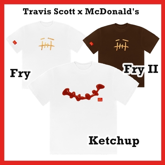 Tシャツ・カットソー Travis Scott x McDonald's Fry T-Shirt TEE AW 20 2020