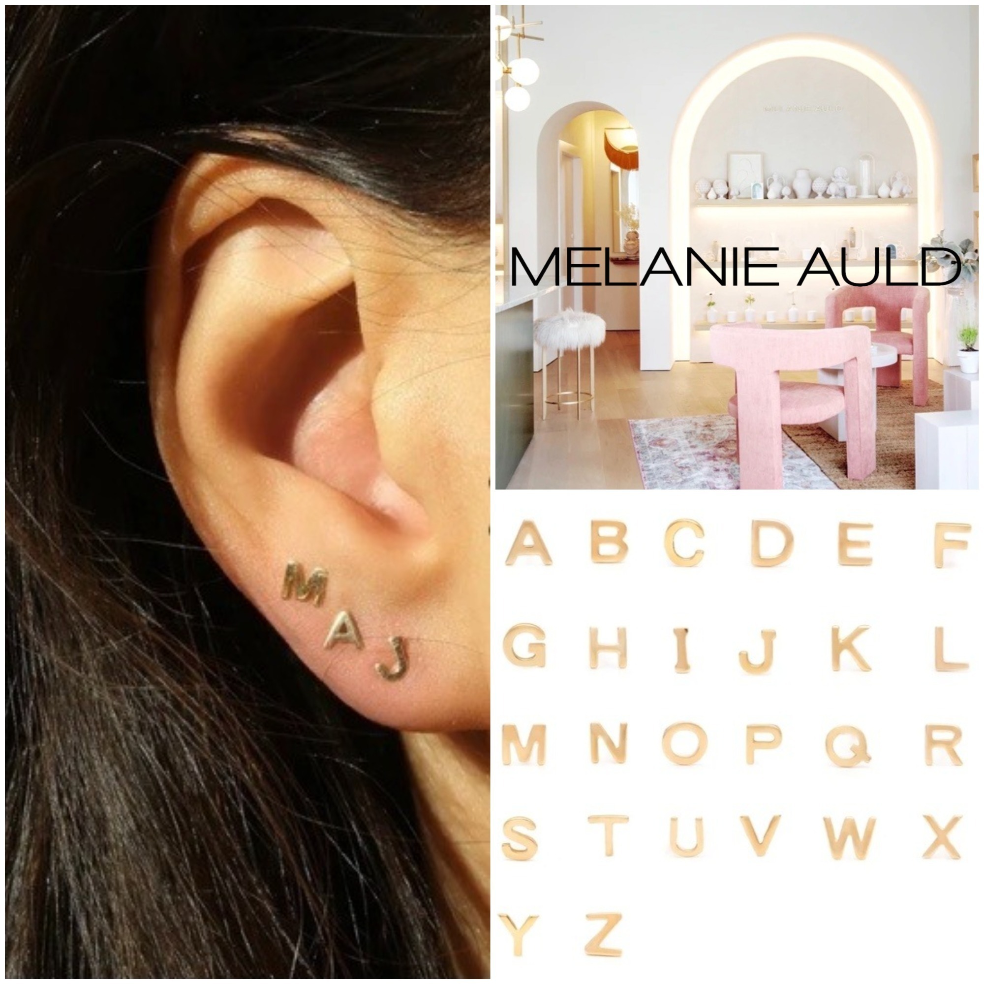 イニシャルO-Z【Melanie Auld】 INDIVIDUAL INITIAL ソロピアス